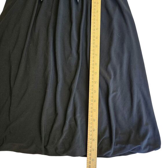 Taboo Vintage 90s Y2K Black Dress Medium Bow Dark Romantic Coquette Bubble Hem - Picture 12 of 12